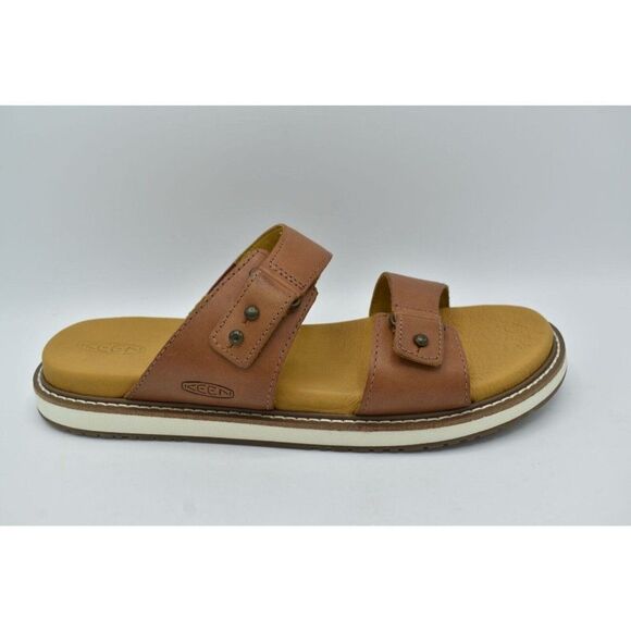 Keen Womens Size 10 Lana Slide Tortoise Shell Silver Birch Slip On Sandals - Picture 5 of 11